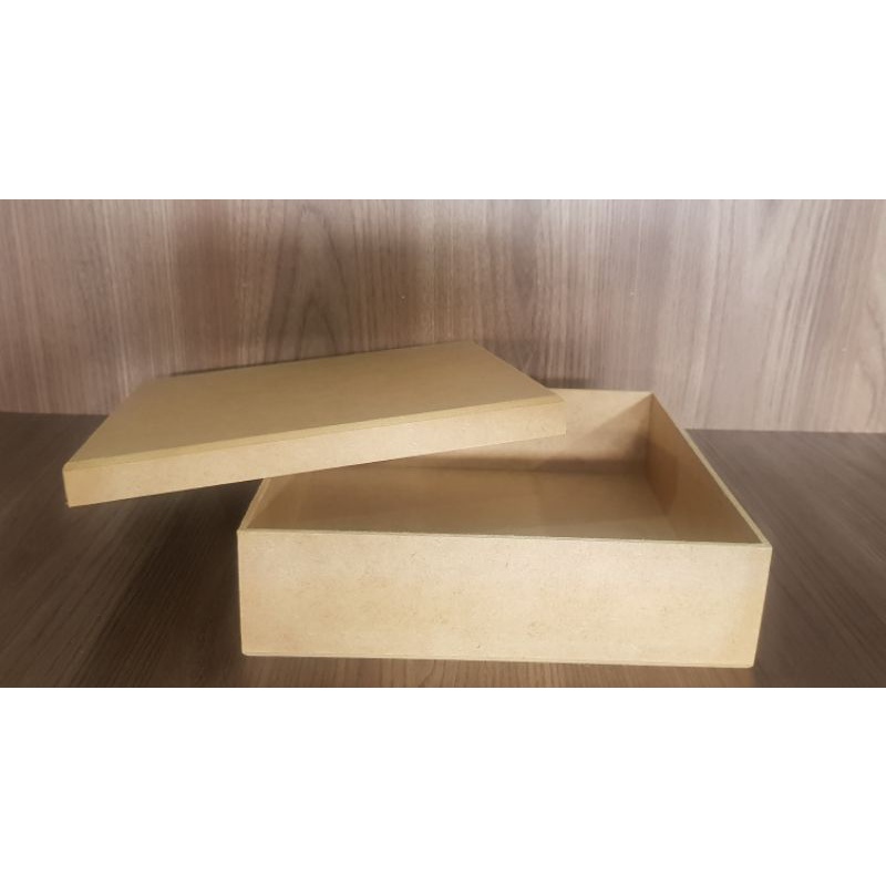Caixa tampa sapato 20x20x5 em mdf 3mm