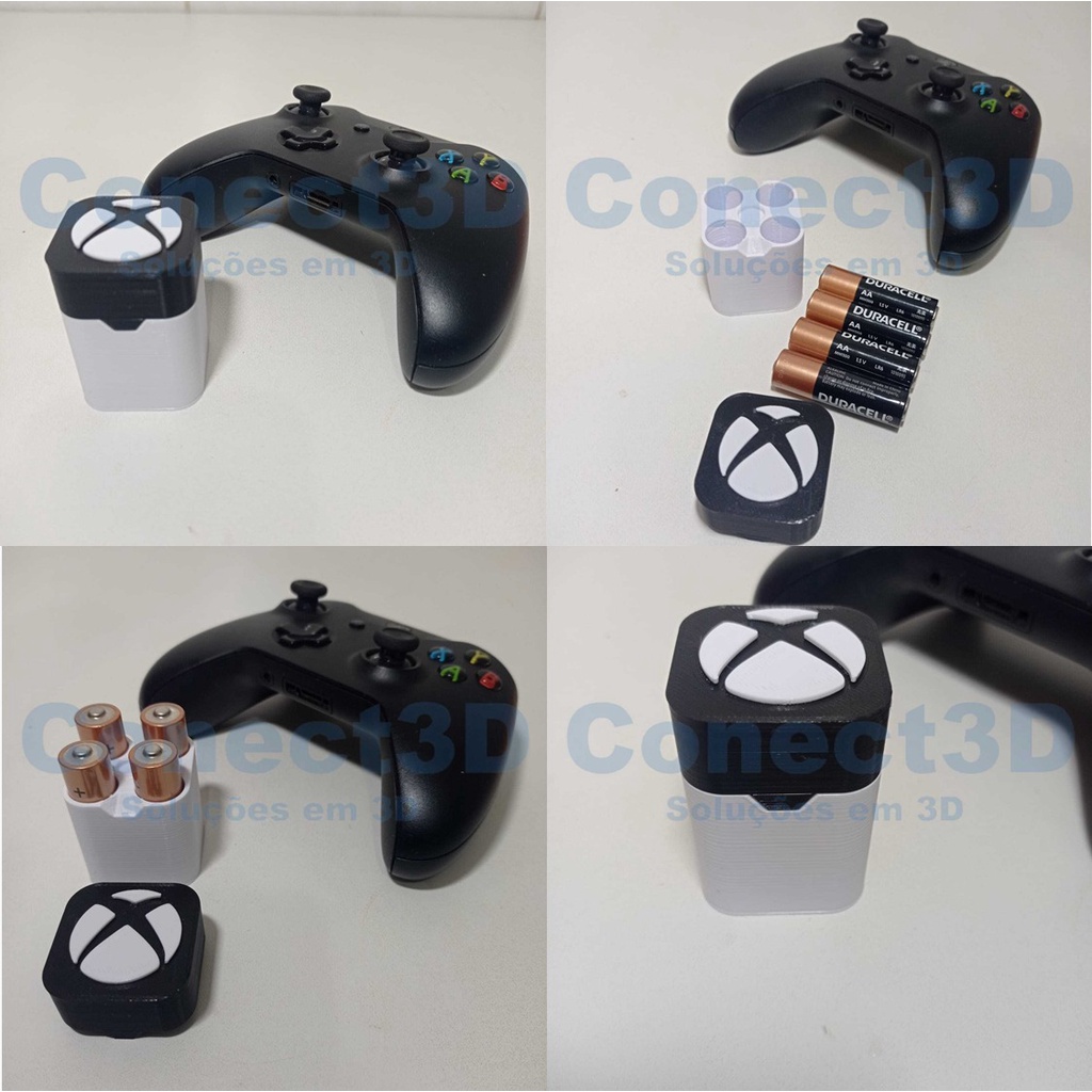 Case Pilhas AA Controle Xbox 4 pilhas