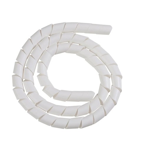 Organizador De Fios Cabos Espiral 1 Polegada Branco