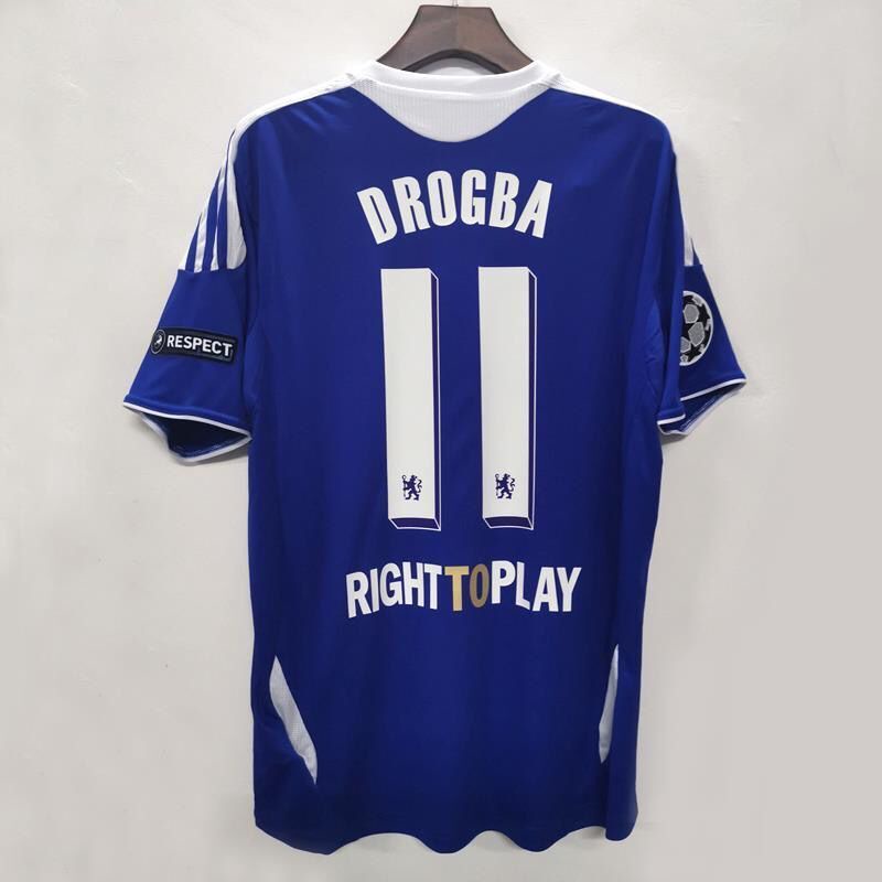 # 11 DROGBA 11 12 Chelsea Camisa Masculina De Futebol Clássica