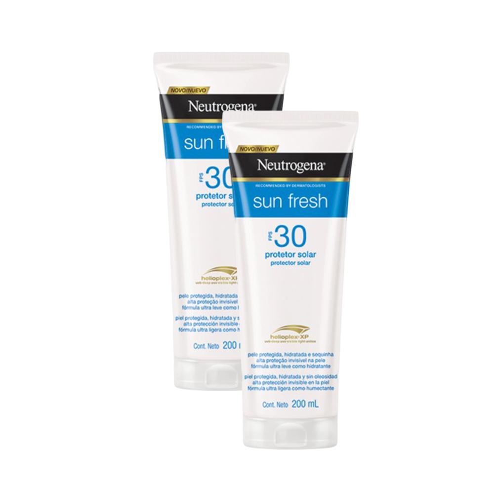 Kit com 2 Protetores Solar Neutrogena Sun Fresh Corpo FPS 30