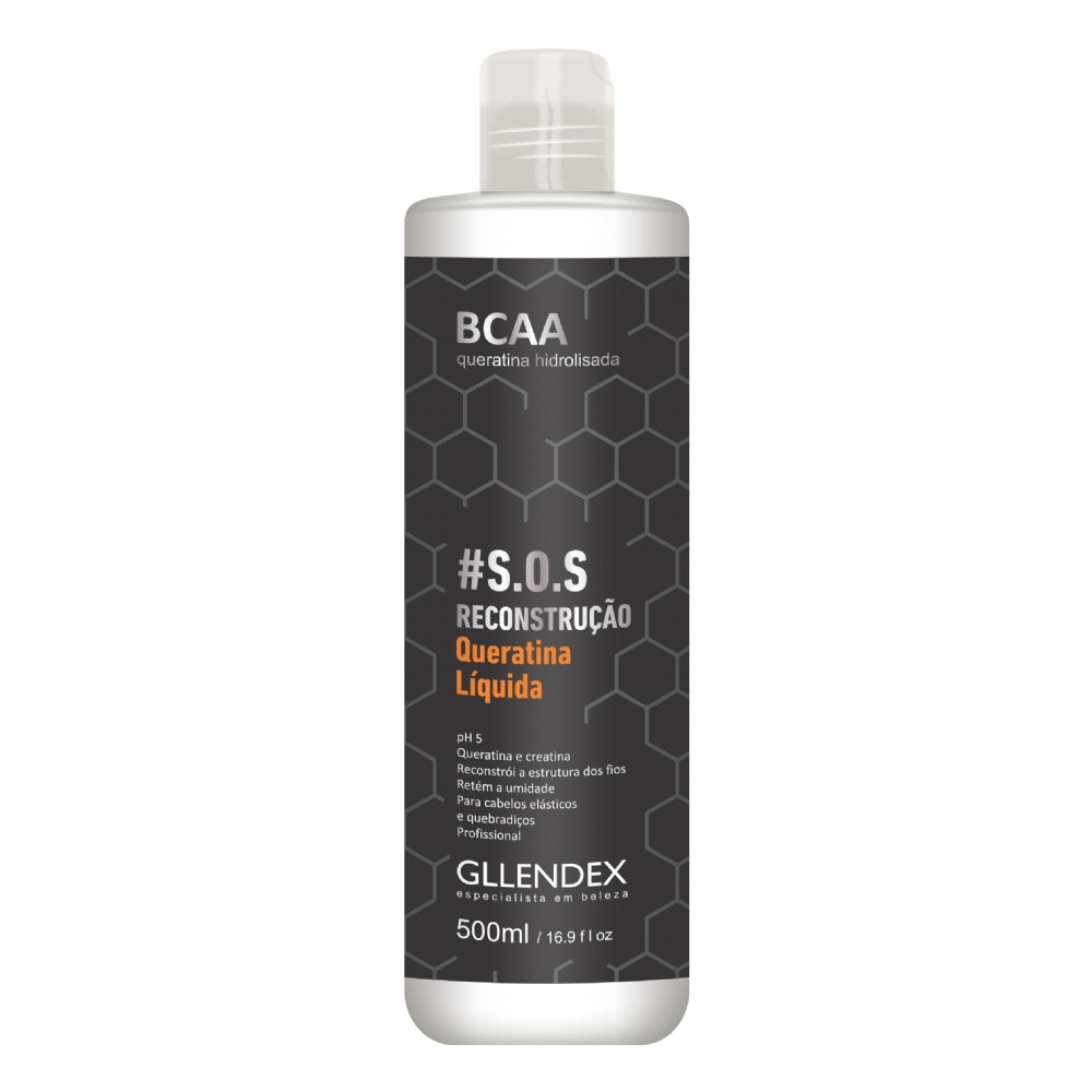 BCAA Queratina Líquida 500ml Gllendex