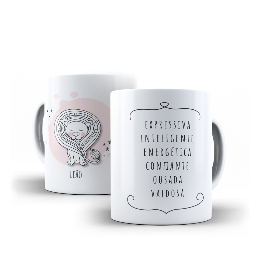 Imagem Caneca Personalizada Signo de Leão - Presente