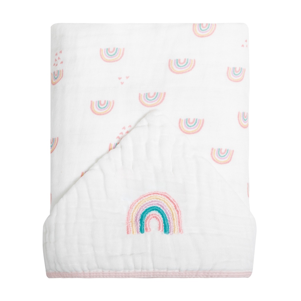 Toalha de Banho Bebê Papi Soft Com Capuz Bordado 3 Camadas de tecido fralda 90x75cm