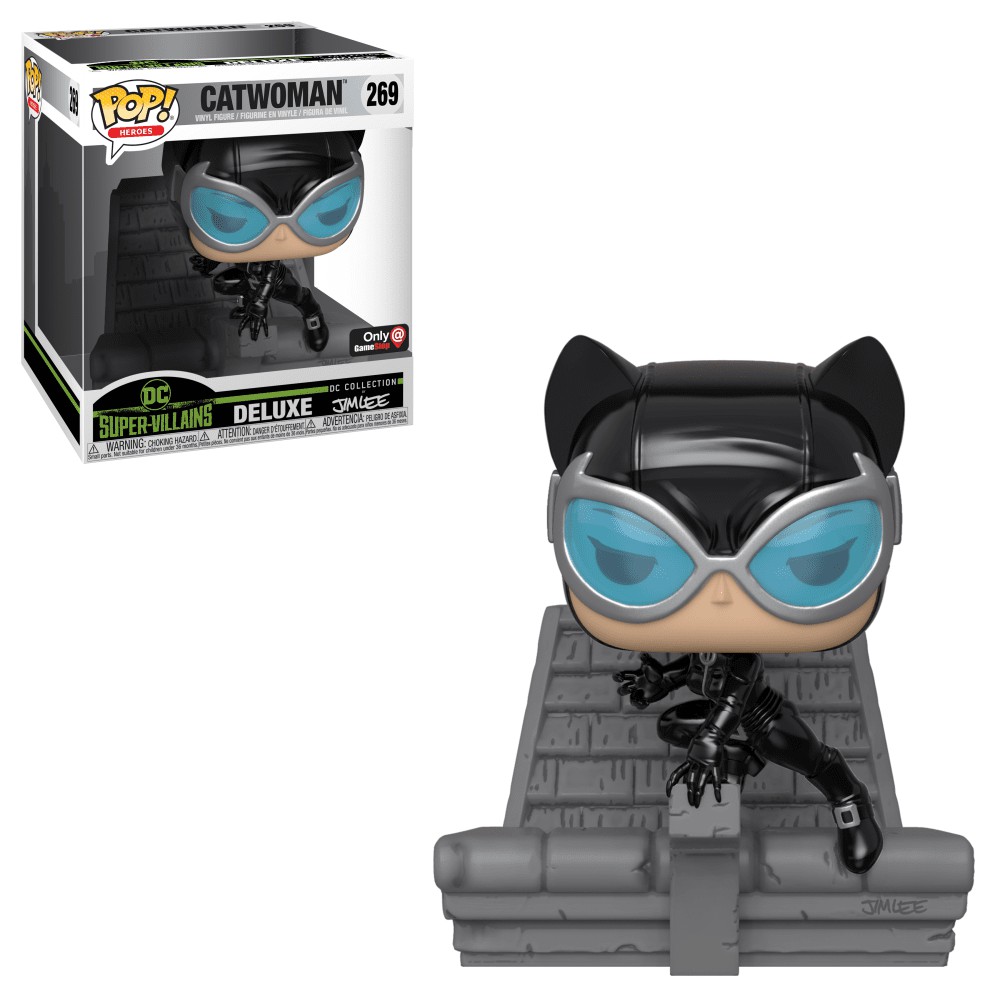 Funko Pop! Heroes DC Super-Villiains Catwoman Game Stop Exclusive Deluxe Figure #269 de la Collection - FR