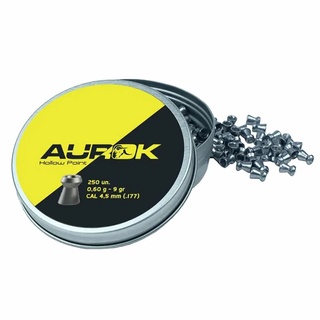 Chumbinho Hollow Point 4,5mm 9gr - Aurok