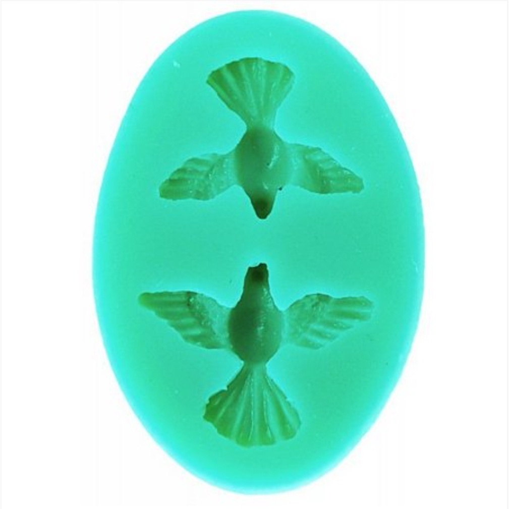 Molde De Silicone Pomba Divino Espirito Santo E Batizado - Molde Para Biscuit E Confeitaria