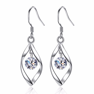 S925 prata esterlina senhora brincos originais coreano acessórios de moda 270