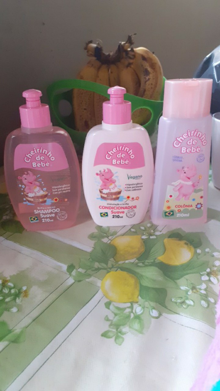 Colonia Cheirinho De Bebe Rosa 210ml Shopee Brasil