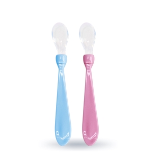 Kit 2 Colher De Silicone Bebe Introducao Alimentar Macia Shopee Brasil