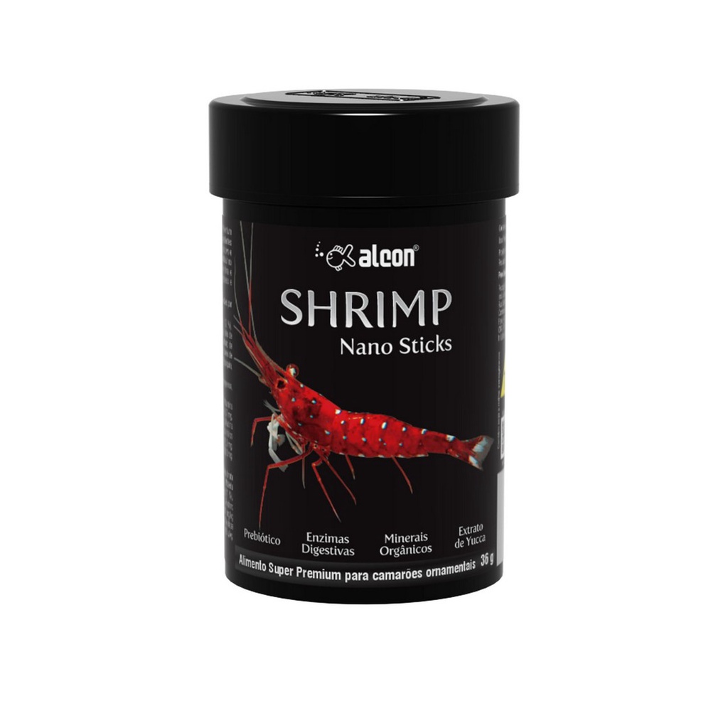 Ração Super Premium P/ Camarões Shrimp Nano Sticks 36g Alcon