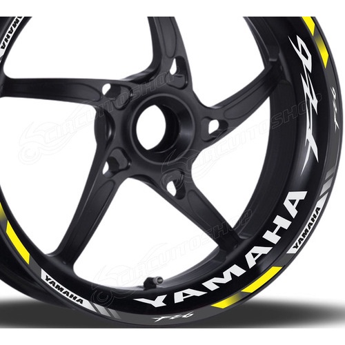 Friso + Adesivo Refletivo D10 Roda Moto Yamaha Fazer 600 Fz6