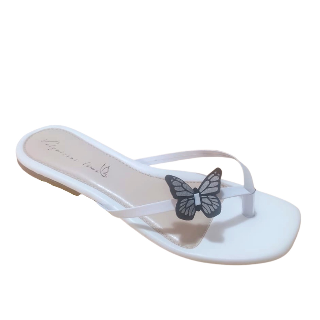 Rasteirinha com Detalhe de Borboleta na Lateral Envio Rapido!!!