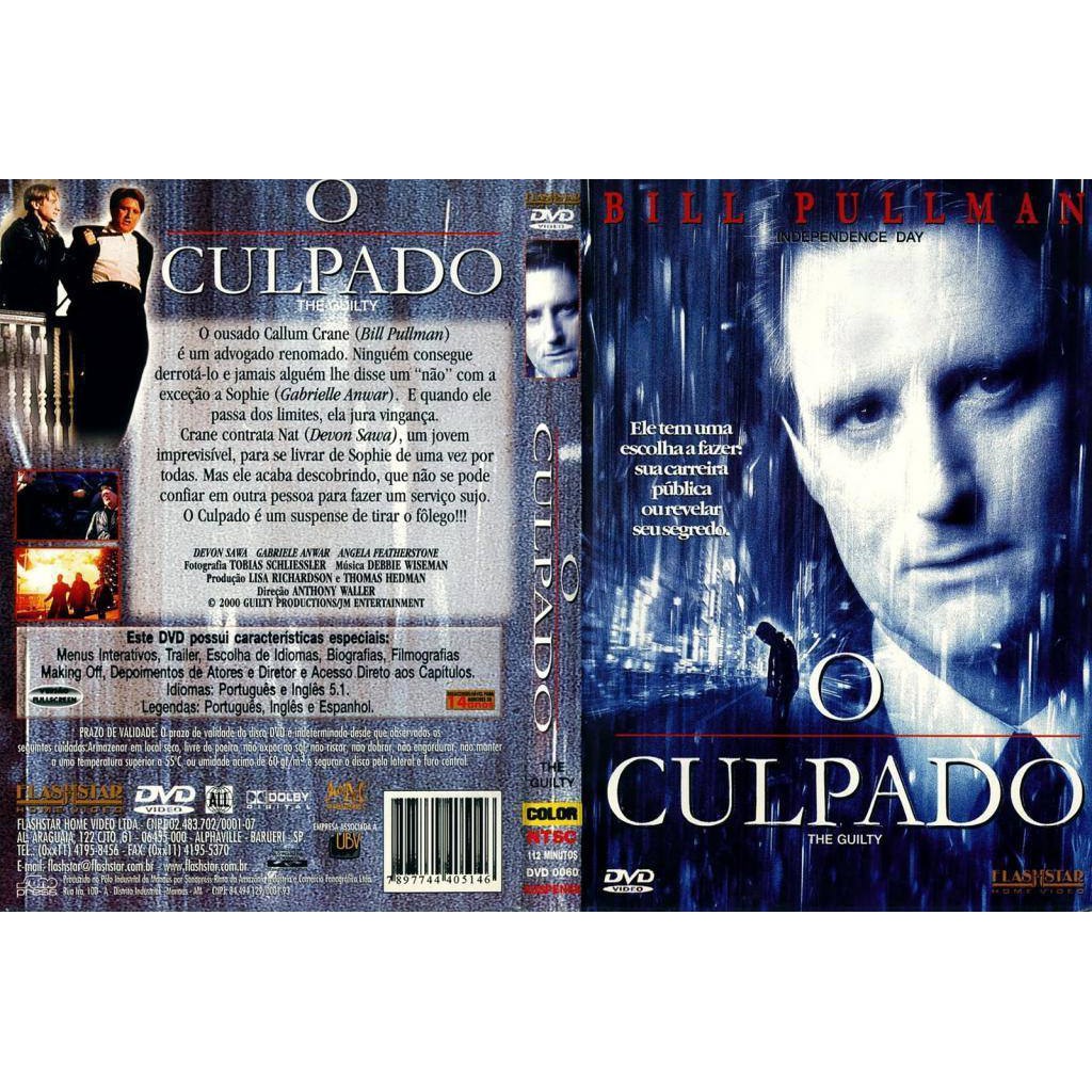 Dvd O Culpado, Bill Pullman, Suspense, Original