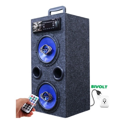 Caixa Em Pé Hurricane 6 Polegadas Radio Bluetooth Usb 110/22 em Oferta na Shopee