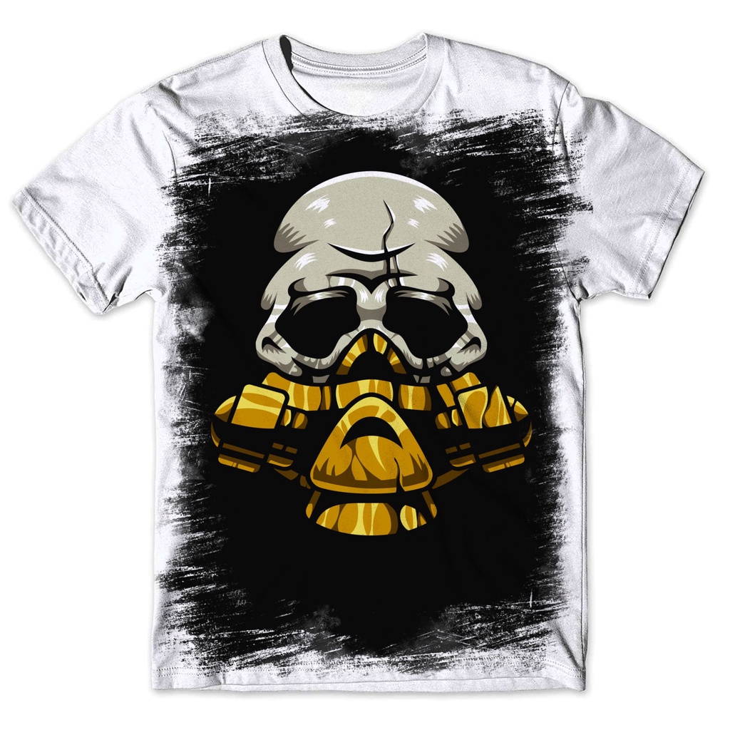 Blusa Básica Masculina Estampada exclusiva Personalizada Moda Camisa Camiseta Caveira Gangster 03