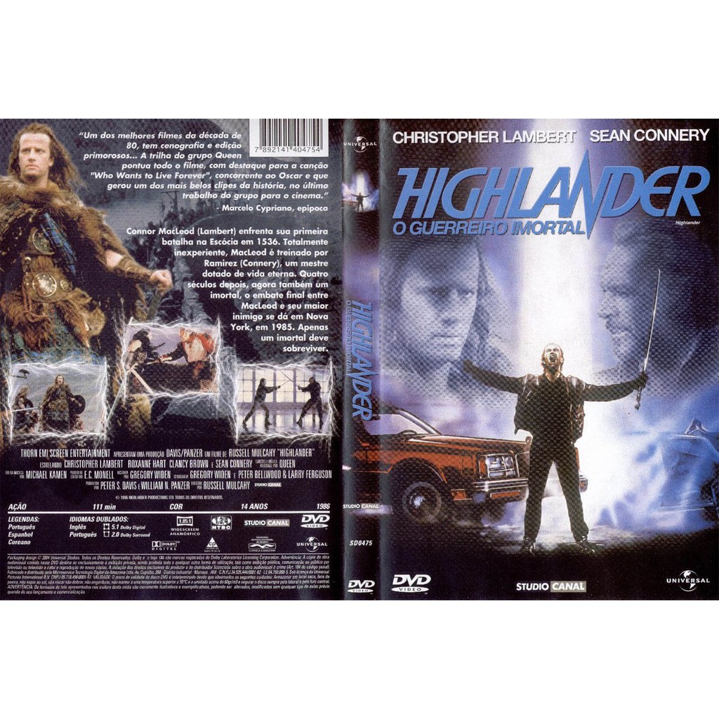 Highlander, O Guerreiro Imortal (highlander) | Shopee Brasil