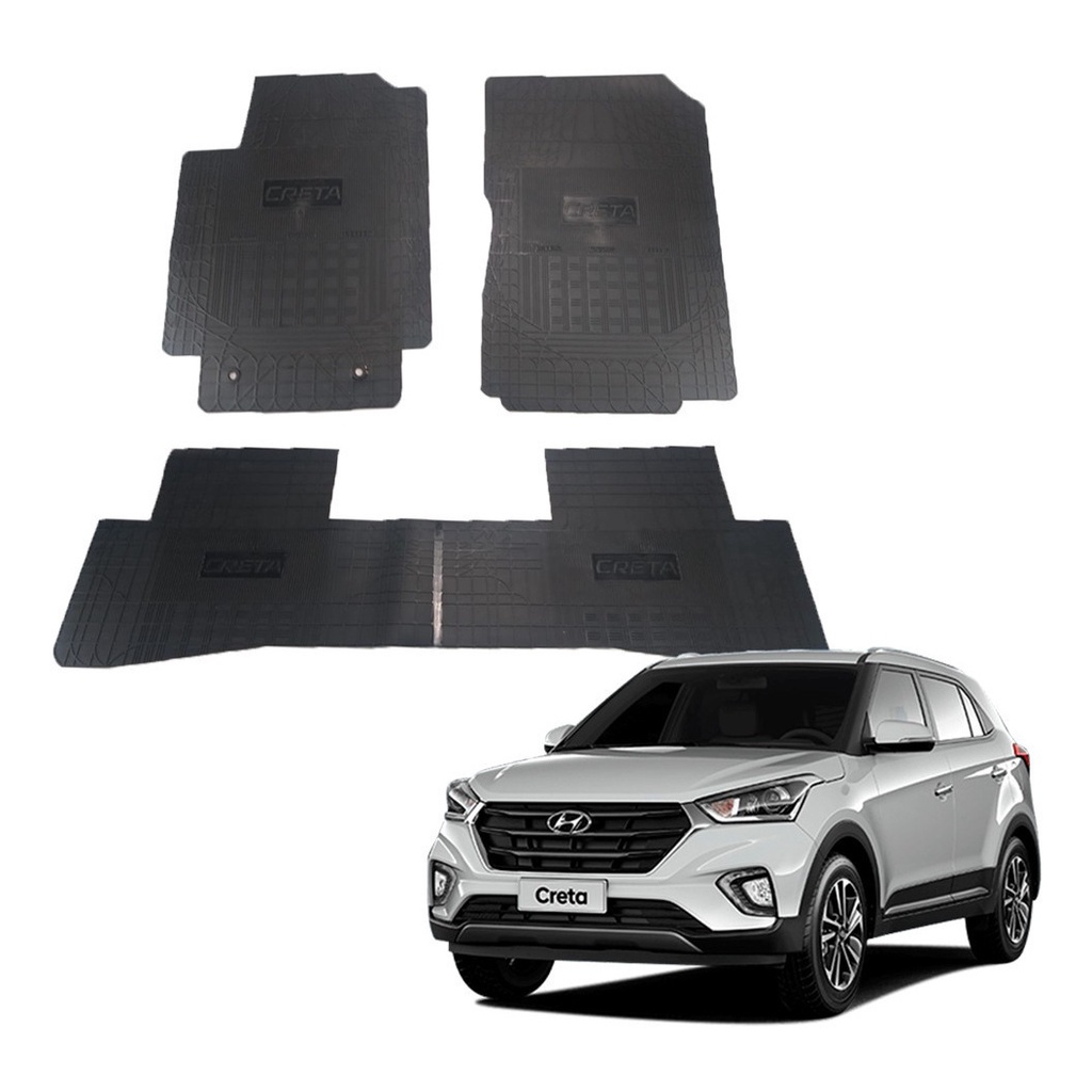 Jogo Tapete Interno Reforçado Hyundai Creta 2020 e 2021