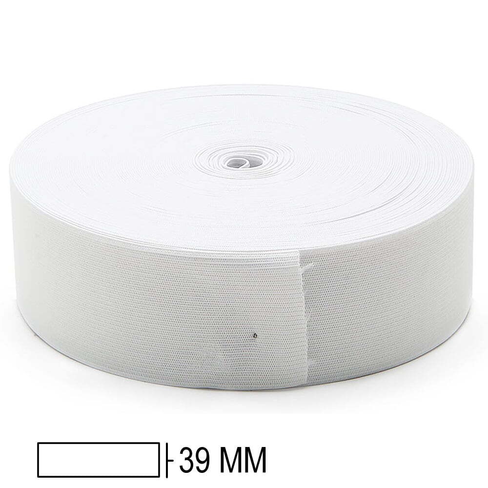 Elástico Branco 4cm  Rolo Com 25 Metros em Oferta na Shopee