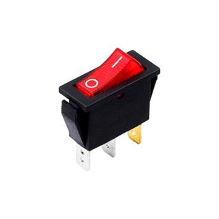 Chave Gangorra KCD2 16A 250V 3T Neon Vermelho em Oferta na Shopee