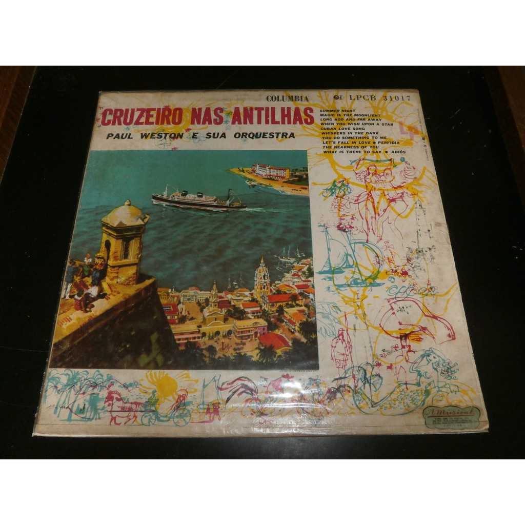 Lp Cruzeiro Nas Antilhas - Paul Weston E Orquestra, Vinil