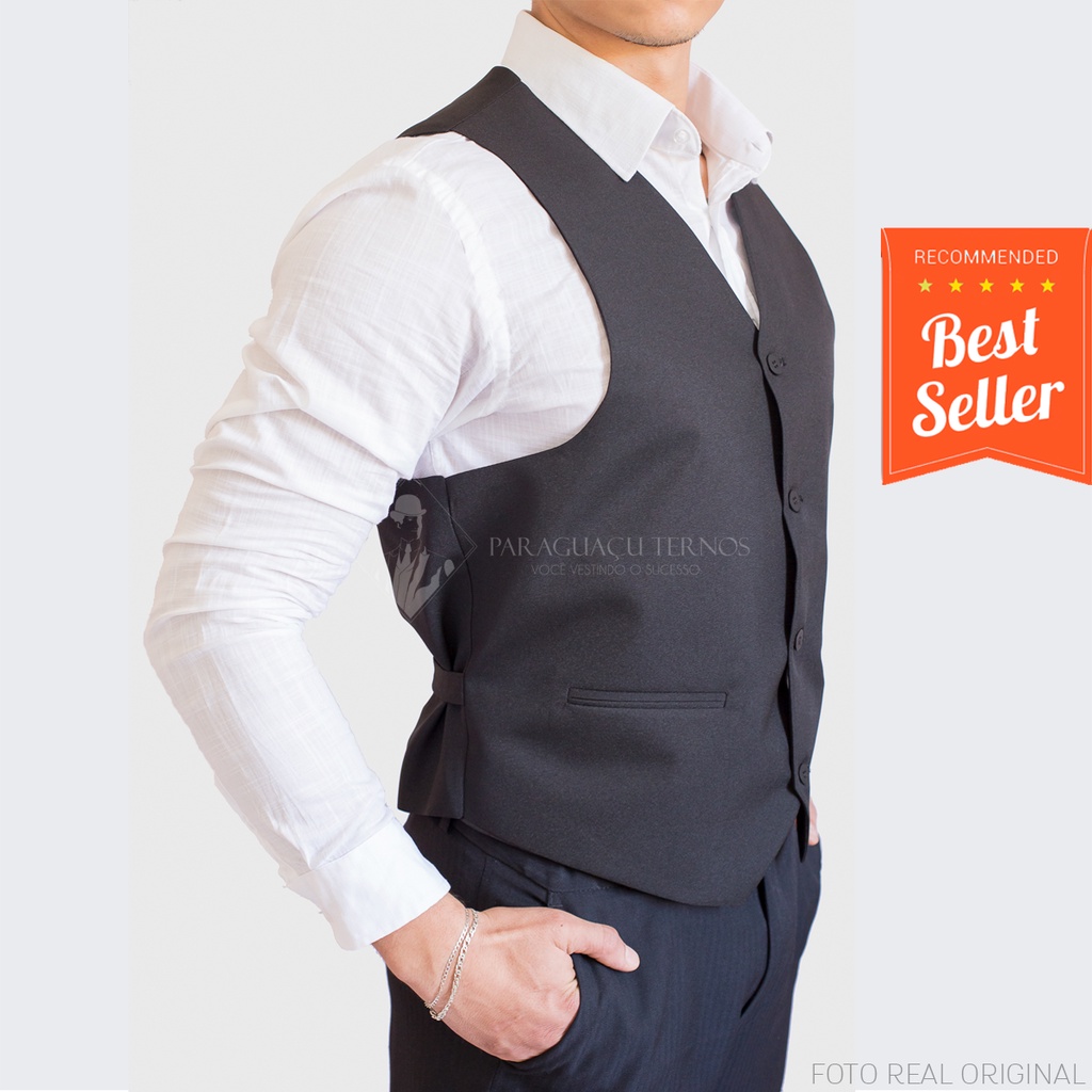 Super Colete Social Slim Fit + 5 Cores Ajustável nas Costas + Promoção de Atacado