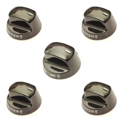 Kit Original 5 Botões Manípulos Para Fogão Eletrolux 50sb