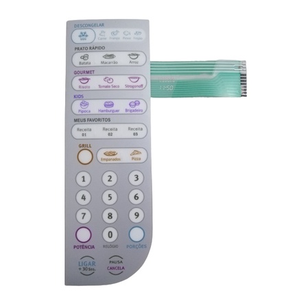 Membrana Teclado Microondas Electrolux MEG41 em Oferta na Shopee