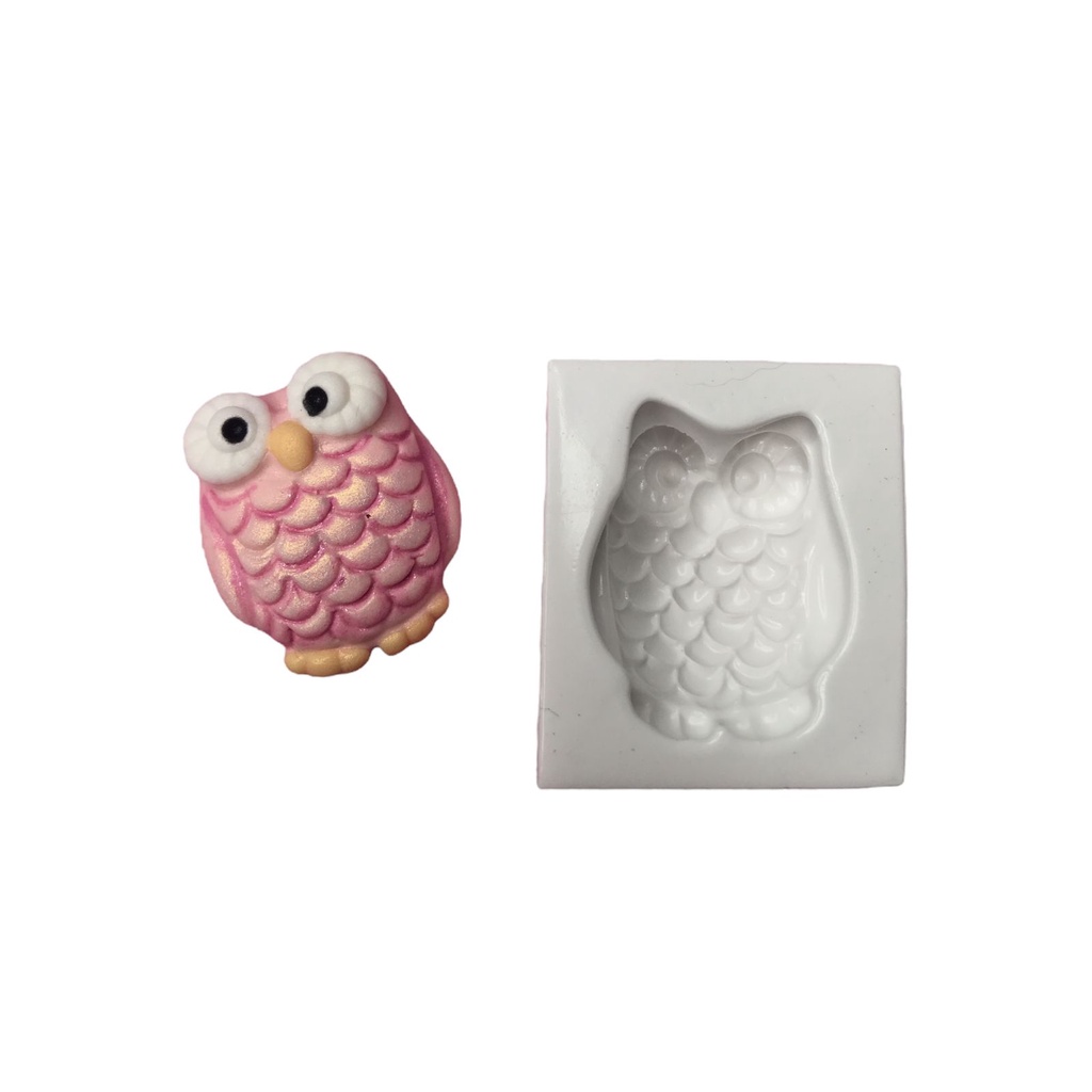 Molde de Silicone para Biscuit Artesanato e Confeitaria Coruja Lili 220