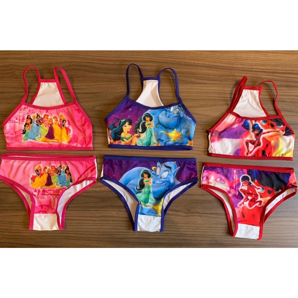 Conjunto Infantil Sublimado Personagem Feminino em Oferta na Shopee