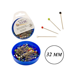 Alfinete Cabeça De Vidro Caixa Com 100 Unidade em Oferta na Shopee