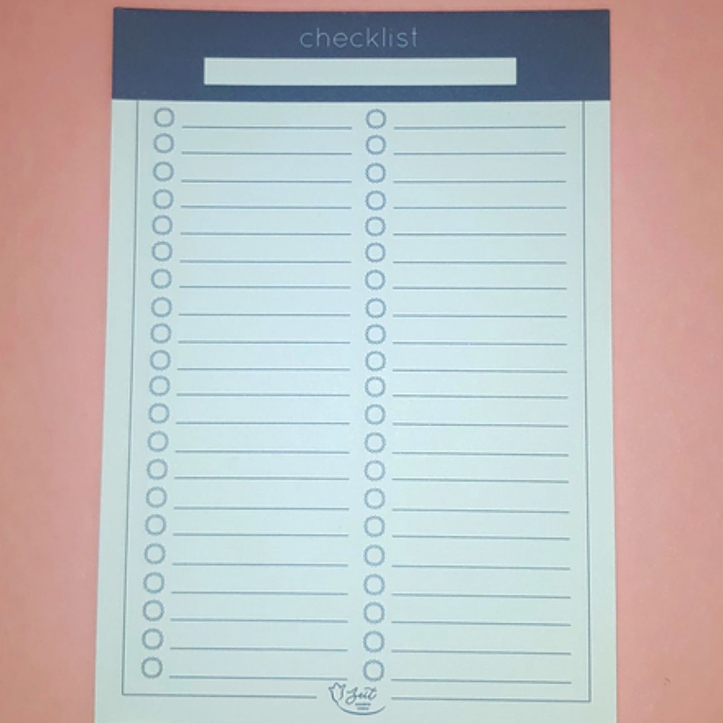 Bloco Checklist A5 / bloco organizador | Shopee Brasil