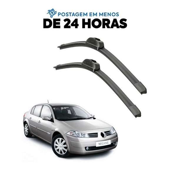 Par Palheta Limpador Parabrisa Megane 2007 2008 2009 2010 2011