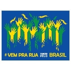 65 Bandeiras Do Brasil Vem Pra Rua Azul - Cada Und. Sai 1,99