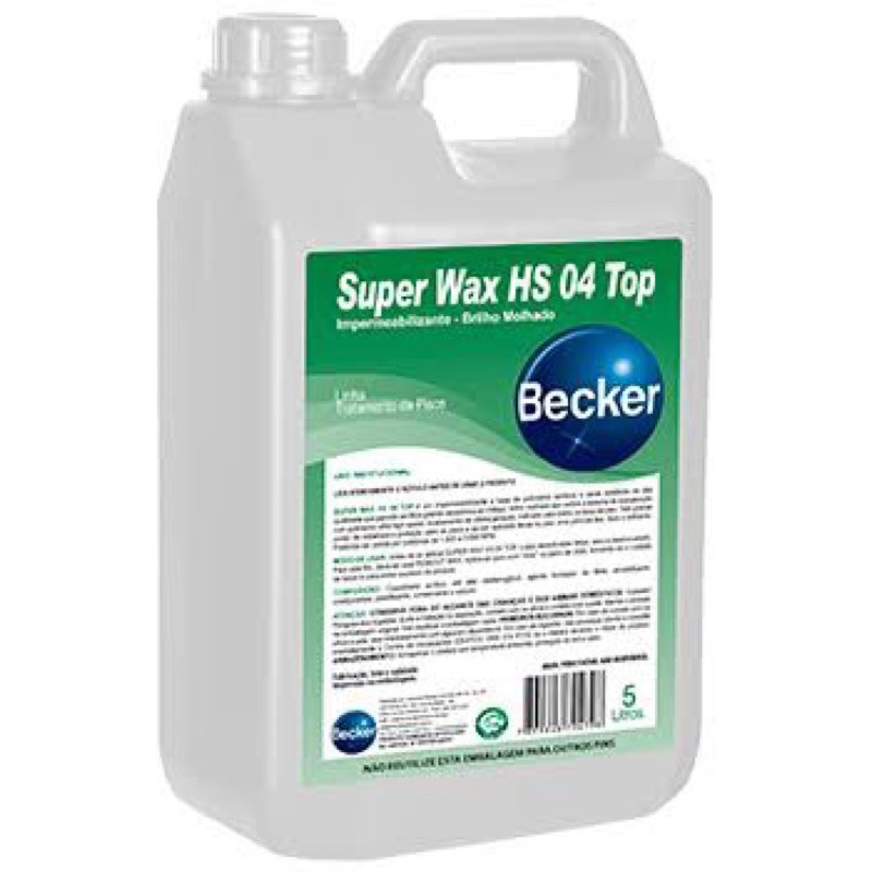 Cera Impermeabilizante Super Wax Hs 04 Top Becker 5l Shopee Brasil