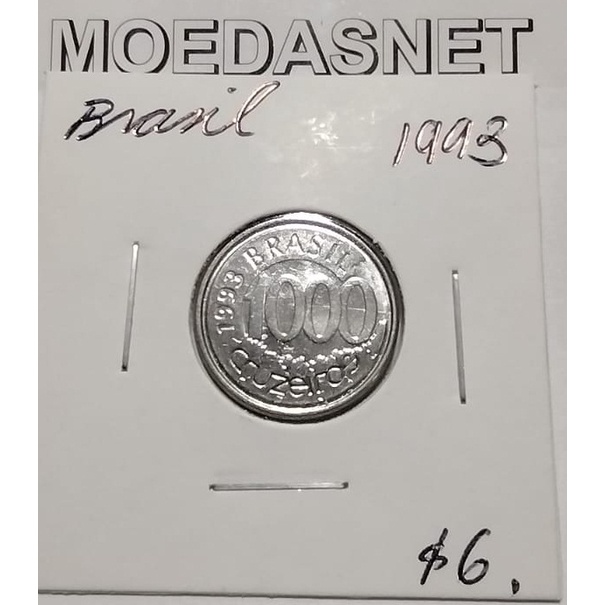 MOEDA 1000 CRUZEIROS 1993 - INOX - ACARÁ