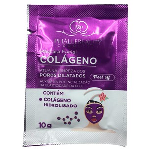 Máscara Facial Peel Off Colágeno PhálleBeauty PH0516