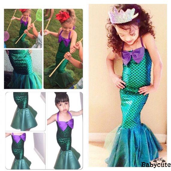 vestidos ariel sereia