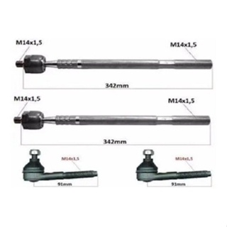 Ponteira Terminal Braço Axial Peugeot 307 Citroen C4 1ªlinha em Oferta na Shopee