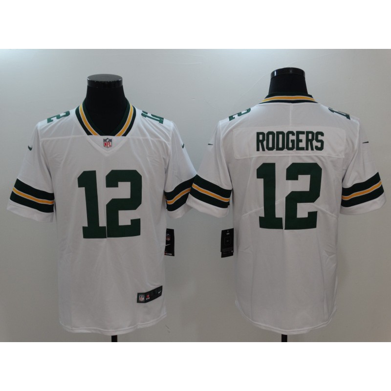 Men's Green Bay Packers Aaron Rodgers Nike White Classic Elite Player Jersey