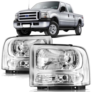 Farol F250 F350 F4000 2007 2008 2009 2010 2011 Serve 98 a 2006 Cromado em Oferta na Shopee