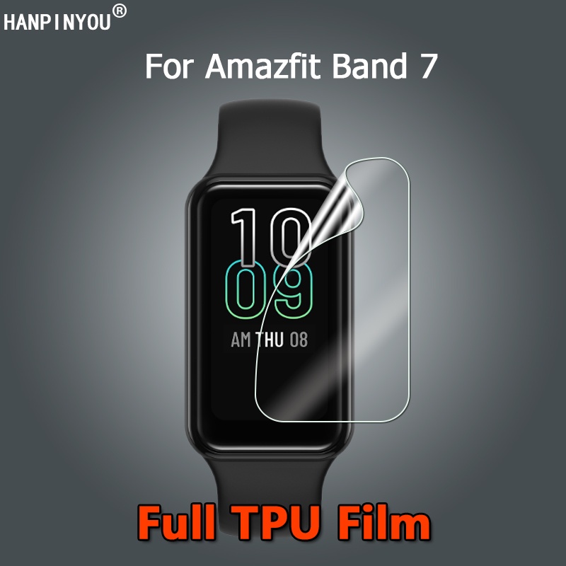 Para Amazfit Band 7 SmartWatch Ultra Slim Clear Soft TPU Protetor De Tela De Filme-Não Temperado