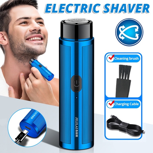 Aparador masculino profissional mini barbeador elétrico portátil lavável usb barbeador