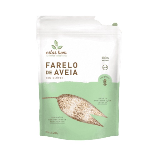 Kit 2X: Farelo de Aveia Sem Glúten Estar Bem 200g