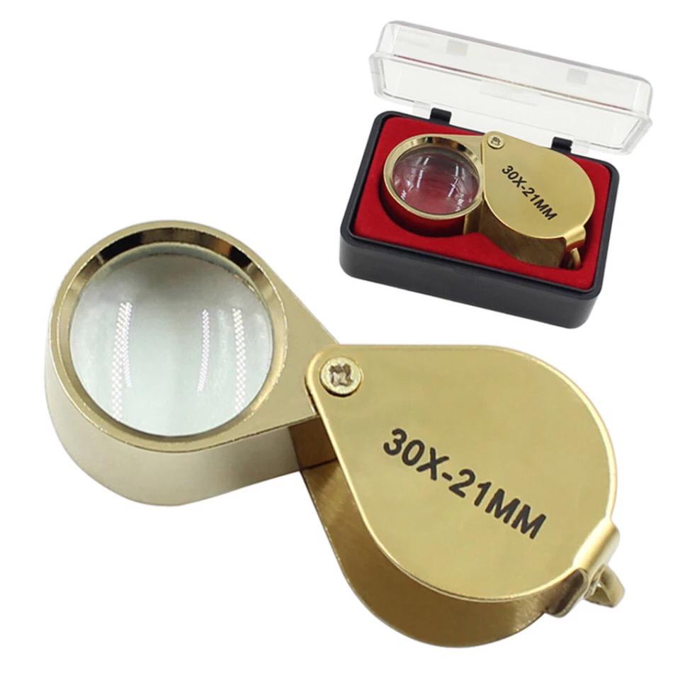 lupa mini em Inox forma de gota retratil de mao relojoeiro joalheiro ...