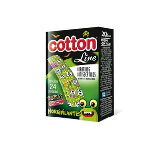 Curativo infantil cotton LINE c/24unidades Horripilantes em Oferta na Shopee
