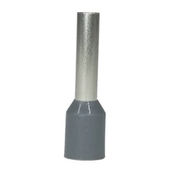 50un Terminal Ilhós Resistente a Corrosão Cinza 4,0mm Conector Elétrico Tubular Simples Pré Isolado Tubolar