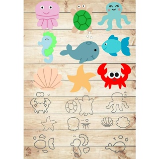 Cortador kit fundo do mar 3cm Promoção em Oferta na Shopee