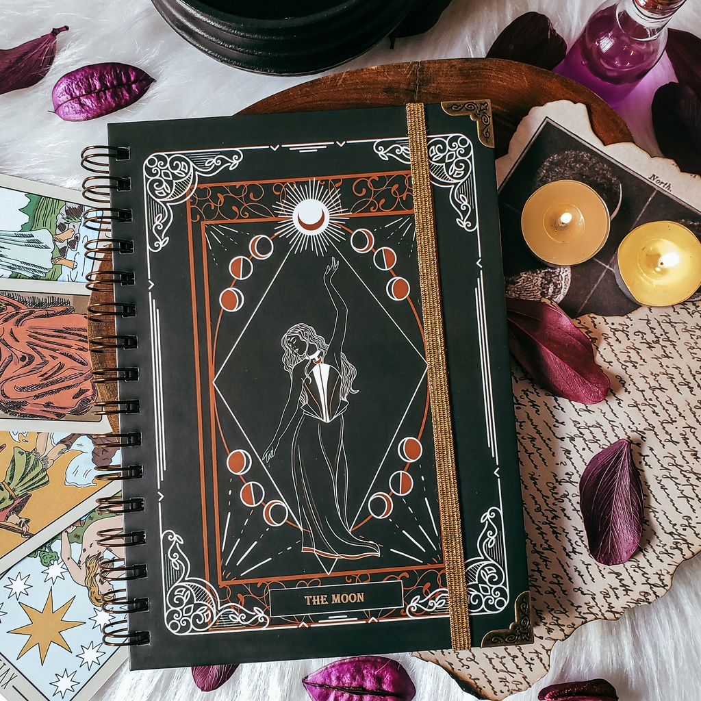 Caderno artesanal A5 80 folhas - The Moon