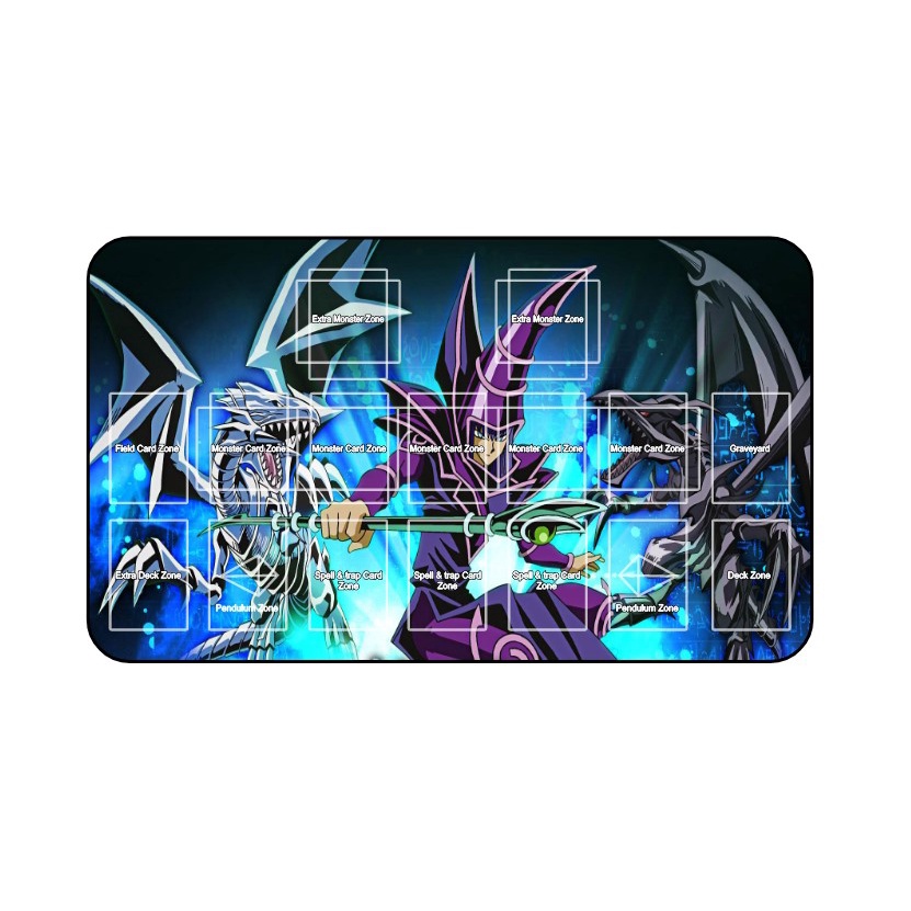 Playmat YuGiOh duplo 65x60cm Personalizável Escorrega o Preço